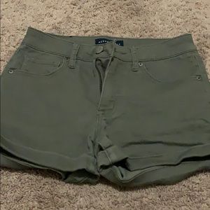 Aeropostale green jean shorts